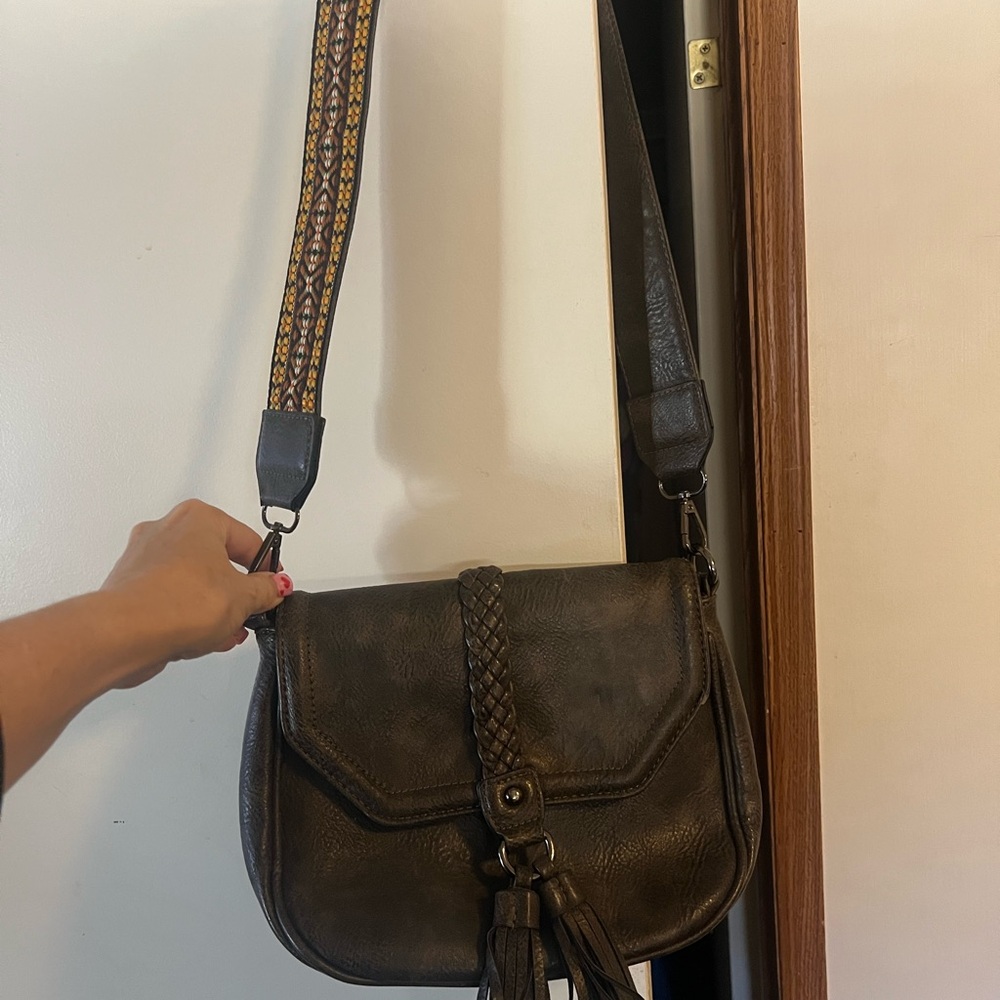 Brown Leather Crossbody Bag